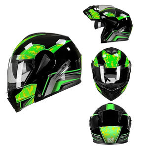 Vendita calda casco da motociclista a faccia aperta certificato punto personalizzato casco da motociclista veleno Flip up casco da moto - Product Image 4