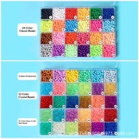 Perles en plastique à effet brume d'eau magique, perles de puzzle DIY faites à la main pour garçons et filles de 7 à 14 ans, jouets pour enfants, vente en gros