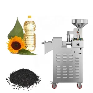 Minimáquina extractora de aceite de palma, prensa manual de prensa en frío de doble tornillo