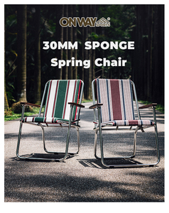 Ghế xếp ngoài trời khung nhôm siêu nhẹ 3.5kg, tay vịn gỗ óc chó, dùng cho cắm trại, bãi biển - Product Image 2