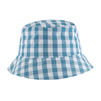 Vente en gros de haute qualité mode OEM ODM logo personnalisé motif à carreaux colorés casquette seau en coton à large bord