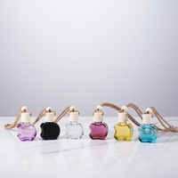 Flacon vide de parfum de voiture personnalisé de haute qualité 5ml 10ml, coloré, en forme de pomme, pour marques de parfums de voiture, désodorisant pour l'intérieur du véhicule