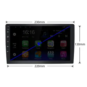 Hot Sale 9Inch 1+16Gb Android 9.1 Car Dvd Player Gps 2Din Universal Android Stereo
