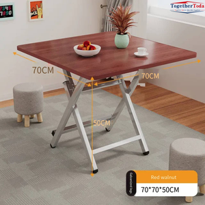Mesa de Comedor Plegable Cuadrada de Madera Moderna para Exteriores, Ideal para Hoteles, Salas de Reuniones, Eventos al Aire Libre y Cafeterías - Product Image 4