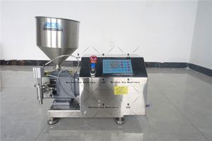 <b>Small</b> Semi Automatic Manual Rotary Lobe <b>Pump</b> Filler Lotion Shampoo Liquid Soap Cosmetic Cream Jar Bottle Filling Machine - Product Image 2