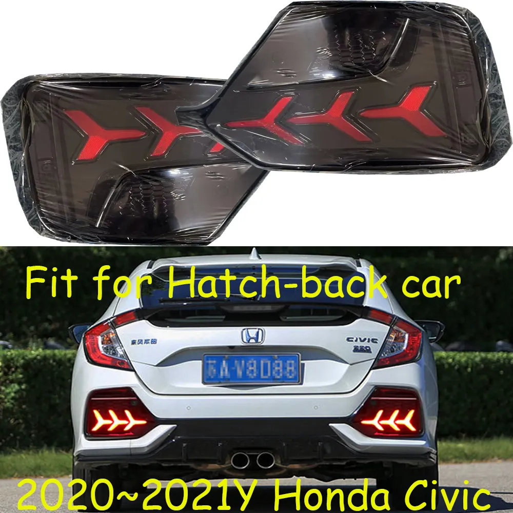 Amortecedor do carro para 2016 Honda Civic -- 2021y carro do Portal-volta da luz da cauda taillight Taillamp LED para honda civic luz traseira de nevoeiro