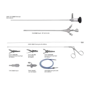 Conjunto de instrumentos endoscópicos de cirurgia histeroscópica de aço inoxidável para ginecologia médica profissional por atacado