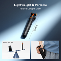 K&F Concept Trépieds perche à selfie 65 cm pour DJI Osmo Nano/Osmo Action 6, Perche à selfie trépied magnétique à dégagement rapide en gros
