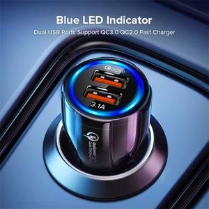 QC 3.0 Dual USB Car Charger Mobile Phone Charging Car Fast Charger for All Phones - Product Image 4