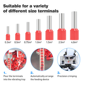 自動ケーブルワイヤーストリッピングと圧着機ワイヤー端子圧着機 - Product Image 4