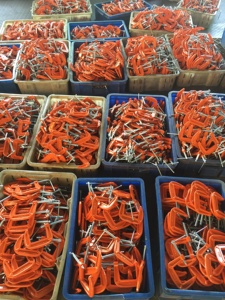Cast Iron <strong>C</strong> <strong>Clamps</strong> for Woodworking and Industrial Tools Malleable Metal Assembly <strong>Clamp</strong> for Laboratory Use - Product Image 5