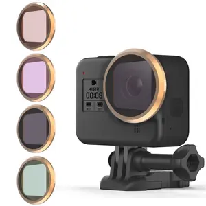 חדש מכירה לוהטת אולטרה סגול UV + CPL + ND4 עדשת מסנני GoPro גיבור 8 שחור ספורט פעולה מצלמה