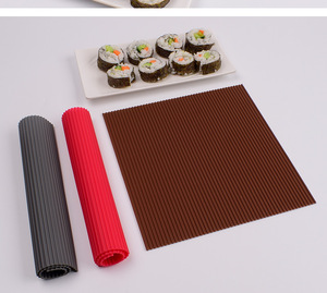 Alfombrilla rodante de <span class=keywords><strong>sushi</strong></span> de silicona lavable reutilizable antiadherente almohadilla de rodillo de <span class=keywords><strong>Sushi</strong></span> DIY Fabricación de <span class=keywords><strong>Sushi</strong></span> japonés - Product Image 6