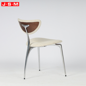 เก้าอี้ทานข้าวสมัยใหม่พร้อมเบาะรองนั่งและพนักพิง ขาโลหะ - Product Image 4