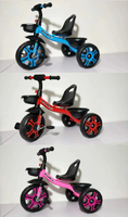Triciclo de Pedales para Niños de 1 a 6 Años, Construcción de Tubos de Acero, Diseño Ligero, Desarrollo de Habilidades Deportivas