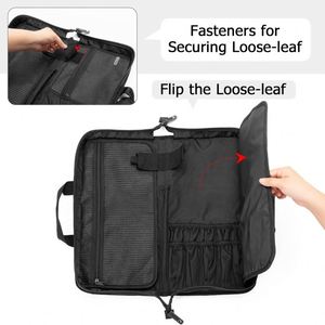 Échantillon gratuit : Étui à couteaux professionnel fait main avec 9 poches, sac à outils en toile, étui à couverts, porte-couteaux - Product Image 2