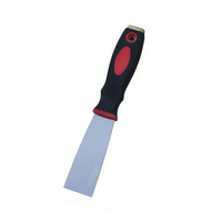 Kit de spatules à plâtre Sanfine, 3 tailles, en acier inoxydable, lame souple, spatule à mastic, grattoir à peinture avec fonction marteau à l'extrémité