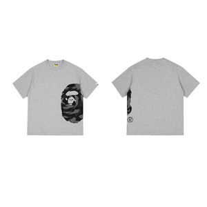 T-shirt da uomo casual in cotone 100% da 300 grammi, stile designer personalizzato 1:1, con stampa testa di scimmia, a maniche corte - Product Image 5