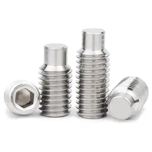 Din915 Allen ổ đĩa chính Grub vít din915 thép không gỉ Hex ổ cắm thiết lập vít với con chó điểm