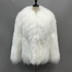 <span class=keywords><strong>Manteau</strong></span> <span class=keywords><strong>court</strong></span> en fourrure de mouton véritable de Mongolie, élégant et luxueux, chaud et épais, avec col, pour <span class=keywords><strong>femme</strong></span>, collection hiver 2026 - Product Image 3
