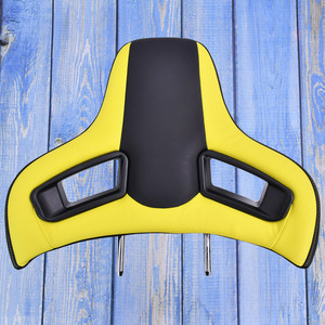 Reposacabezas Deportivo Universal para Asiento de Auto, con Logotipo Amarillo, Accesorios de Modificación Automotriz - Product Image 1