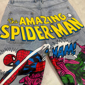 Verano Y2K Moda Retro Desgastado Cargo Jeans Pantalones cortos de mezclilla de cintura alta Pantalones vaqueros cortos de lavado de moda para hombres - Product Image 3