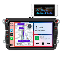 Système de navigation GPS 2din, Carplay sans fil, Android Auto, lecteur DVD de voiture pour VW, autoradio Android 8 pouces
