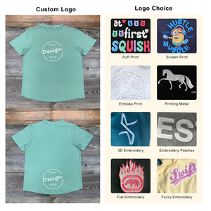 T-shirt da uomo con orlo ricurvo in cotone di alta qualità Casual Casual Streetwear alla <span class=keywords><strong>moda</strong></span> da palestra a stile Street - Product Image 4