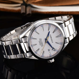 Montre mécanique automatique 41 mm en acier inoxydable avec cadran en cristal saphir, fonction plongée, mouvement Miyota, étanche 50 bars - Product Image 4