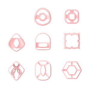 8Pcs Polygonal Simple 3D Solid Shaped <strong>Polymer</strong> <strong>Clay</strong> Molds <strong>Clay</strong> Cutting Molds Tools for DIY Earring Jewelry Ornaments Handmade - Product Image 5