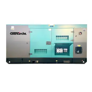 Set Generator Diesel tahan hujan, Alternator tunggal/tiga fase 60KW 70KW 80KW Super senyap kedap suara