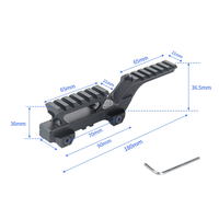 Support de hauteur tactique en aluminium 20 mm, base métallique UNITY T1 T2 R5, accessoires de pont de miroir pour lunettes de visée