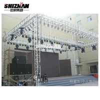 Torre de Soporte para Altavoces Line Array de Aluminio 6061-T6 SZgroup, 400x400mm, con Conexión Tipo Spigot, para Sistemas de Sonido PA en Conciertos y Escenarios DJ