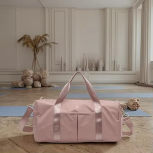 대용량 나일론 체육관 가방 지퍼 클로저 세련된 크로스바디 스포츠 토트 경량 기내 여행 더플 - Product Image 6