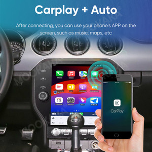 10.5inch Qualcomm đài phát thanh xe cho Ford Mustang 2015 2020 đa phương tiện Player GPS navigation Stereo <span class=keywords><strong>Android</strong></span> 13 Carplay DSP 5 gam Wifi - Product Image 4