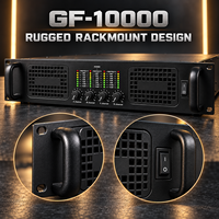 Profesyonel Sınıf H 4 Kanallı Amfi 2U 1000W Toplam Güçlü Ses Amplifikatörü Canlı Performanslar ve Dış Mekan PA Ses Sistemleri için