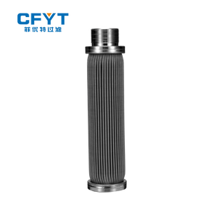 304 316L xếp li lọc bằng thép không gỉ <span class=keywords><strong>Cartridge</strong></span> nam chủ đề mới Lọc dầu cho xử lý nước lọc lọc phương tiện truyền thông - Product Image 1