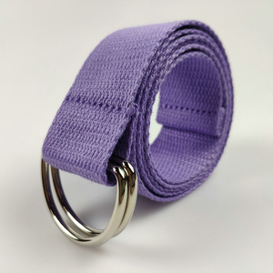 Cinturón de Lona Informal de 3.8 cm con Hebilla de Doble Anillo en D, Tejido de Fibra de Polipropileno Resistente, para Escalada, Entrenamiento, Mujeres y Niños - Product Image 6
