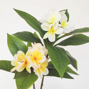 Haute qualité 3D imprimé artificiel Plumeria Rubra fleurs <span class=keywords><strong>frangipanier</strong></span> <span class=keywords><strong>frangipane</strong></span> avec tige pour mariage noël décoration de la maison - Product Image 2