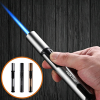 Accessoires pour cigares de haute qualité GUEVARA en alliage de zinc, outil de luxe pour cigares, briquet de camping rechargeable au butane, torche à flamme unique