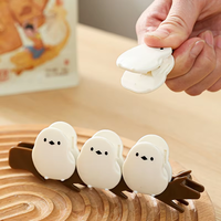 MIXWARES Clip de scellage alimentaire magnétique, support aimanté pour réfrigérateur en forme d'oiseau mignon, pour le rangement des collations, du café et des épices dans la cuisine