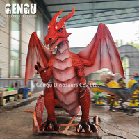 Offre Spéciale de prix d'usine Animatronic Red Western Dragon 3D Big Dragon