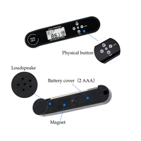Termometer Daging Digital Bacaan Instan Lipat dengan Probe Baja Tahan Karat Layar LCD 1 ° C Accuracy IP66 Tahan Air untuk Dapur BBQ