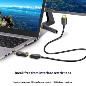 Convertidor DE VIDEO <span class=keywords><strong>4K</strong></span> HD 1080P <span class=keywords><strong>DisplayPort</strong></span> <span class=keywords><strong>a</strong></span> <span class=keywords><strong>HDMI</strong></span> Accesorio de audio y video DP <span class=keywords><strong>a</strong></span> para adaptador <span class=keywords><strong>HDMI</strong></span> - Product Image 3