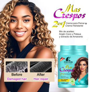 ROUSHUN Dona <span class=keywords><strong>Gala</strong></span> Crema Capilar 2 en 1 con Aceite de Argán, Coco y Linaza 1000ml - Product Image 2