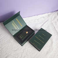 Boîtes personnalisées d'huile essentielle en papier magnétique rigide de luxe pour bouteilles de 10ml boîte cadeau en carton à fermeture magnétique avec insert en mousse