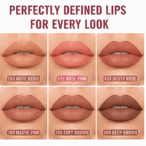 Delineador de Labios Mate Aterciopelado en Mousse, Larga Duración, Resistente a Besos, Lápiz Labial Nude para Bodas, Venta al por Mayor - Product Image 3