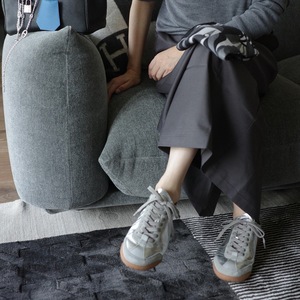 Spring New Silver Thick Sole Trainer Shoes, Ultra Soft Sole Casual Loafers, Versatile Fashion Leather Slip-On <b>Flats</b> For Women - Product Image 3