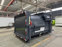 Station de compactage des déchets 6 m³ – Compresseur mobile de déchets, machine de compactage des ordures, équipement de transfert de déchets, chariot à main
