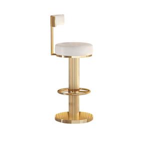 <span class=keywords><strong>Tabouret</strong></span> haut de bar de luxe en acier inoxydable doré miroir <span class=keywords><strong>chaise</strong></span> hôtel fête de mariage <span class=keywords><strong>tabouret</strong></span> de bar en velours <span class=keywords><strong>blanc</strong></span> chaises - Product Image 6